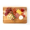 Dexas Angled Acacia Wood Cutting Board with Well, 15 x
