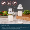 KTCHENDAO 2 in 1 Glass Salt Shaker with Side Pour