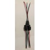 Deutsch Assembled Black Deutsch 3-Pin Bus Y-Adapter Splitter 14 AWG