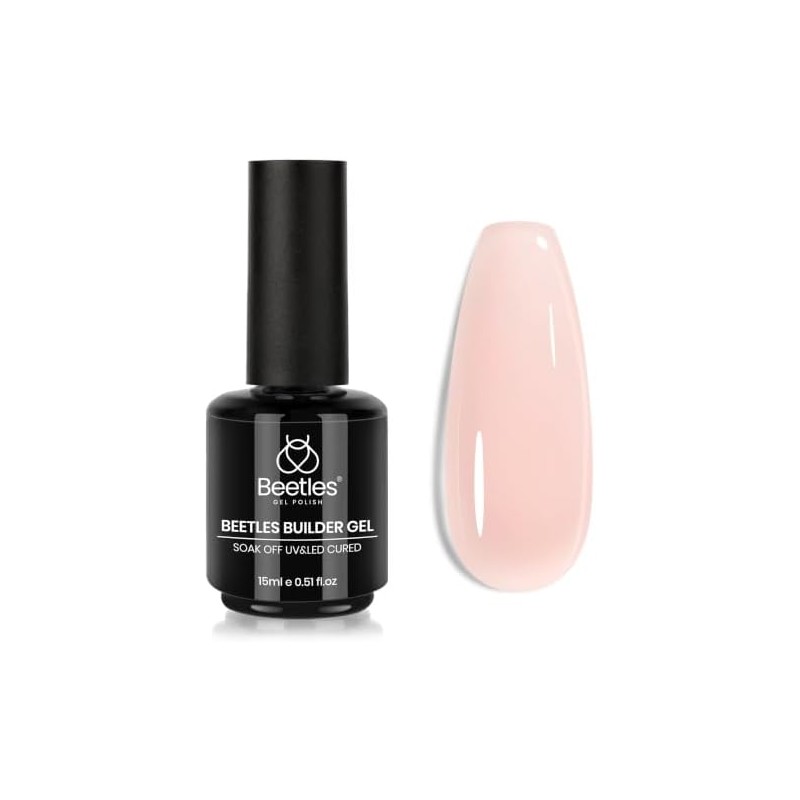 Beetles Gel Constructor Nude Translúcido 7 en 1, 15 ml
