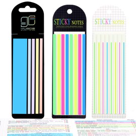 fooind 420 Pcs Mahjong Line Finder Reader Notes, Highlighter Tape Stripe, Transparent Sticky Mahjong Cards Rule Reader, Mahjong Accessories for Player, Beginner, No Adhesive Residue & Reusable (Blue)