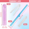 4 Pieces Folding Ruler, Mathematics Stationery Ruler, Reusable 30cm Ruler,