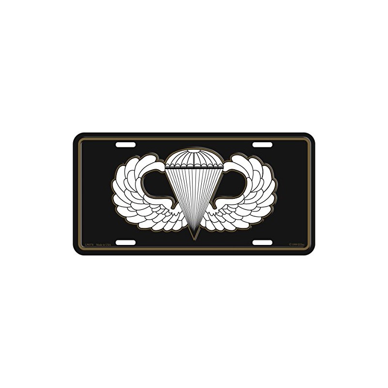 U.S. Army Airborne License Plate with Frame