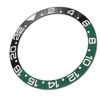 38mm Diameter GMT Watch Bezel Insert Ring Black Green Base