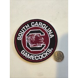 USC South Carolina Gamecocks Vintage Embroidered Iron On Patch  3” X 3”