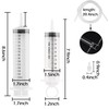 100ml/150ml Syringe with 2Pcs 100cm Tube, Large Plastic Measuring Syringe