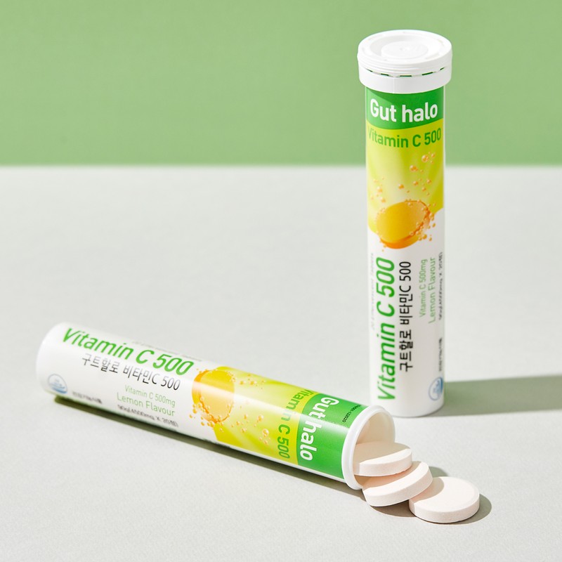 DAILYONE Guthalo Vitamin C 500 Lemon Flavored Effervescent Vitamin 4500mg