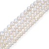 1 Strand Natural A+ Quality Round White Cultured Freshwater Pearl