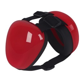 derYEP Dog Earmuffs For Hearing Protection 29dB NRR ear muffs noise protection (Large, Red)