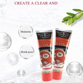 AICHUN BEAUTY Peel-Off Facial Mask Deep Cleansing Oil & Dirt Pores Face Skin Recover Vitamin A & E 120ml/4.05fl.oz (NICOTINAMIDE COLLAGEN PEEL-OFF MASK)