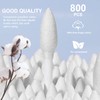 800Pcs Precision Tip Cotton Swabs for Makeup, Double Pointed Tip