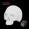 YILONG Tattoo Practice Model Skin White Silicone Skull Training Supplies
