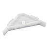 Berta (20 Pieces) 90 Degree Cabinet Triangle Bracket, Plastic White