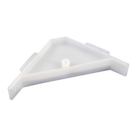 Berta (20 Pieces) 90 Degree Cabinet Triangle Bracket, Plastic White Corner Support Braces
