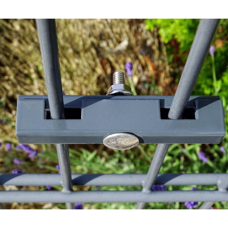 Zaundirekt U Mat Connector I RAL 7016 Anthracite I U-Shape