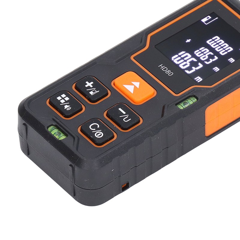Laser Distance Meter Infrared Backlit LCD Tape Measure Distance Area