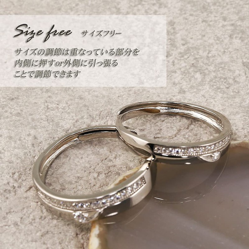 Devalier SV925 Pair Set, Ring, Popular, Couples, March Birthday Gift,
