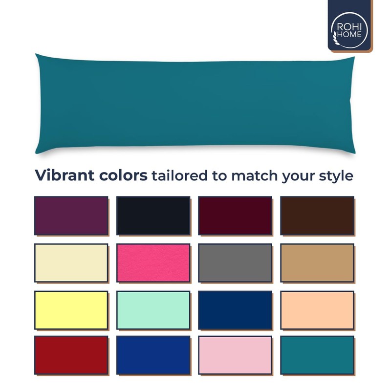 Rohi Bolster Pillow Cases - Soft Polycotton Body Pillow Cover