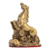 Horse Statue Hand Crafted Fine Workmanship Small Volume Brass Material