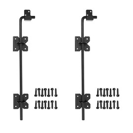Heavy Duty 36 inch Cane Bolt Drop Rod Gate Drop Pin Steel Material -2 Pack mainly for Double Open Door