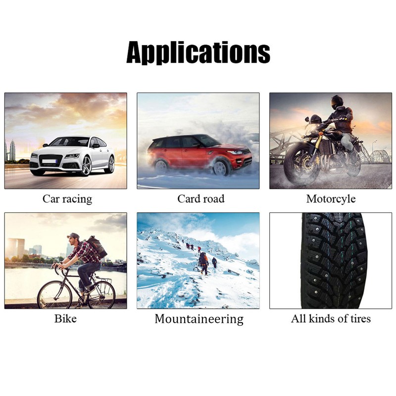 100PCS Tire Spikes Carbide Alloy 21mm Prevent Slip Wheel Tyre