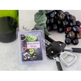 The Candle Daddy Muscadine Wine - Southern Grape Wine Scented Melt- Maximum Scent Wax Cubes/Melts- 1 Pack -2 Ounces- 6 Cubes