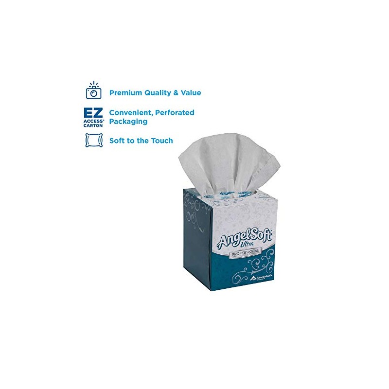 Angel Soft Ultra Professional Series Facial Tissue in Cube Box