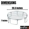 25.5" Fire Pit Grate with Folding Legs, Fits Fire Pits