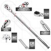UYECOVE 1/2 Inch Drive Ratchet, Flex Head Ratchet 1/2 Ratchet