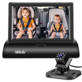 ALLRUBY Baby Car Camera Monitor,Baby car Mirror,Digital Display, View Infant in Rear Facing Seat with Wide Clear View,Aimed at Baby-Easily to Observe The Baby's Every Move
