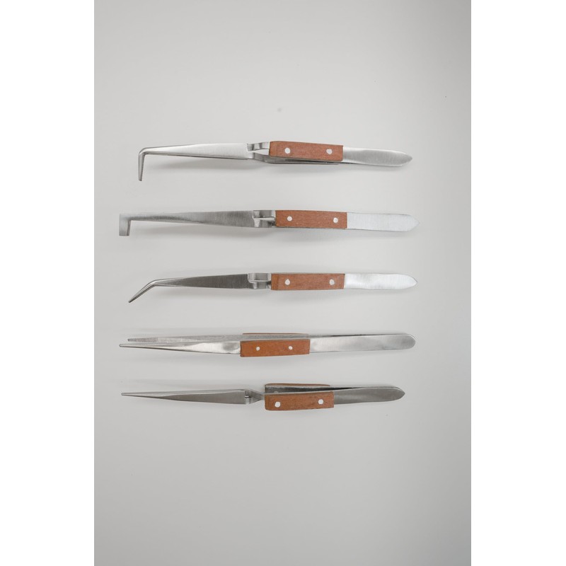 Fiber Grip Tweezers Jewelry Hobby Craft Soldering Fiber Grip Cross