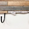 YUMBOR Rustic Wooden Nautical Hanging Whale Wall Hook, Distressed Storage