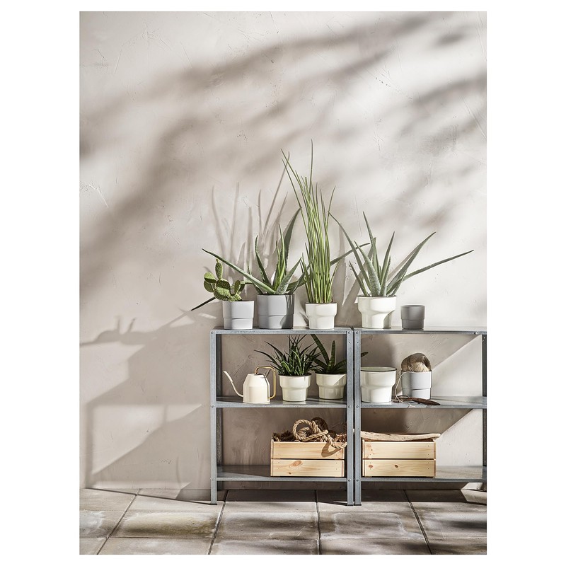 New HYLLIS Garden, Workplace Shelving Unit In/Outdoor Steel StorageBrand Ikea