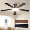 Passky Ceiling Fans with Lights, 52 inch Flush Mount Ceiling