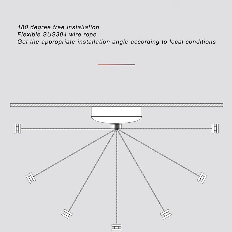 Retractable Clothesline 304 Stainless Steel Safety Auto Retraction Double Pulley