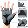 Souke Sports Men’s Cycling Gloves, 3D Padded, Fingerless, Sweat Absorbent,