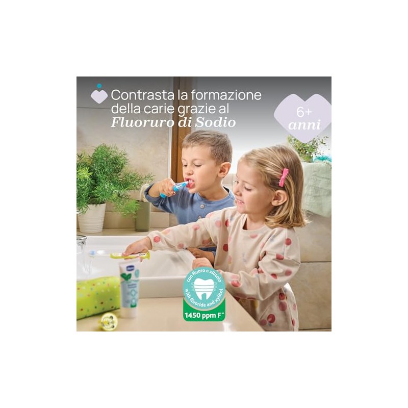 Chicco Pasta de Dientes Sabor Menta Dulce 6 Años en