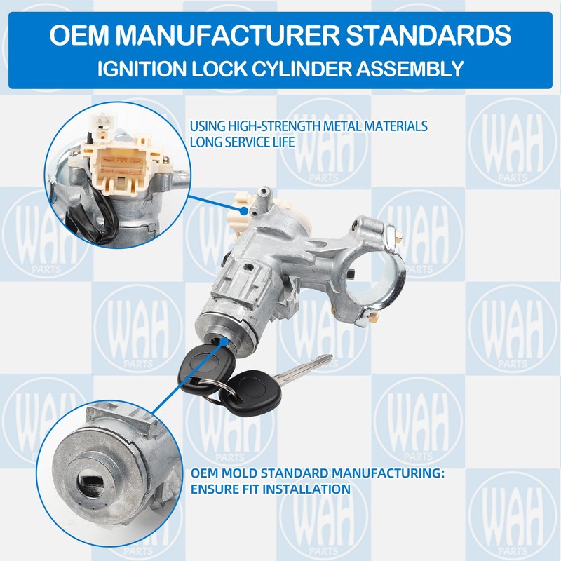 Wahparts Ignition Lock Cylinder Switch with 2 Keys Compatible with