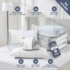 Nestl 9 Piece Queen Comforter Set – White Reversible Bed