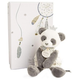 Doudou et Compagnie DC3540 ATTRAP-REVE Panda Puppet Grey