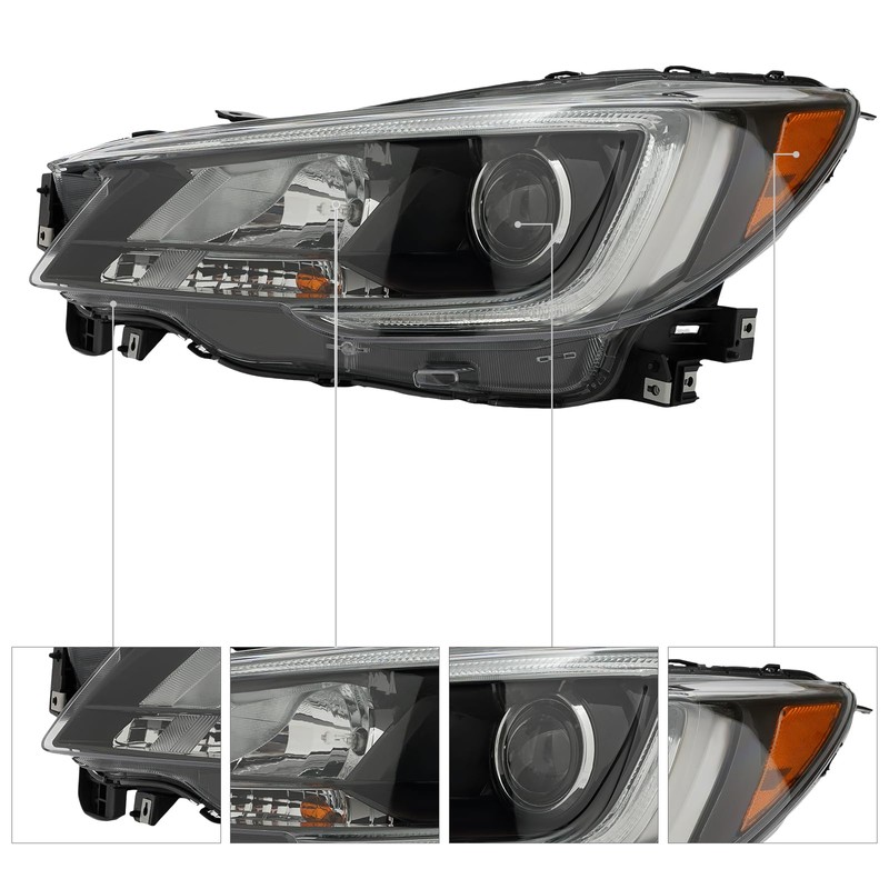 TBVECHI For 2018-2019Subaru Legacy/Outback Headlight Assembly Driver Slde Headlamp Replacement