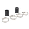 2Pcs 1in High Temp Pipe Clamps Connector Sturdy Exhaust Pipe