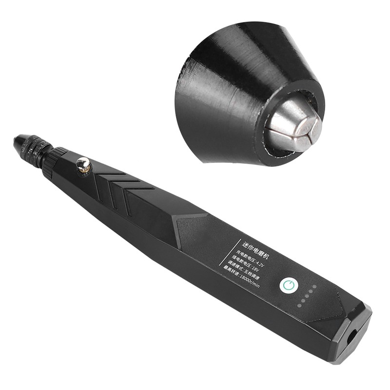 Electric Grinder Small Handheld Grinding Machine Carving Tool Black