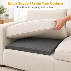 High-Density Foam Sofa Cushion Support for Indented Seats – 50 × 50cm Under-Cushion Pad for Furniture Seat Repair