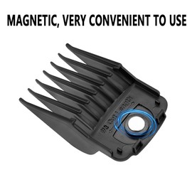 Anrom Magnetic Clipper Guards for Wahl Clippers with Magnetic Clip Professional Hair Clipper Guards Cutting Guides - length from 1/16 Inch to 1 Inch(1.5-25mm), 10 Pack