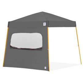 E-Z UP Single Sidewall with Screened Window, Fits 10' Angled Leg, Truss Clip Attachment, Gray (Canopy/SHELTER NOT Included)