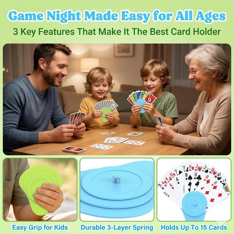 Bafutayawa Card Holder for Children offering Fun Without Tiring, Card