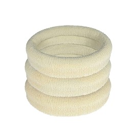 Burlybands Large Hair Bobbles for Thick, Heavy or Curly Hair No Slipping No Damage Seamless Ponytail Holder Scrunchies Sport Thick Hair Bands (Dk Grey, Pack of 3)