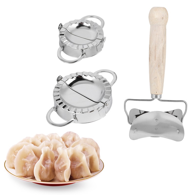 304 Stainless Steel Manual Dumpling Maker Set with Dumpling Wrapper