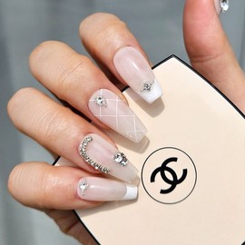 Wedding Homemade Nail Tips - Almond / 웨딩 수제 네일팁 - 아몬드